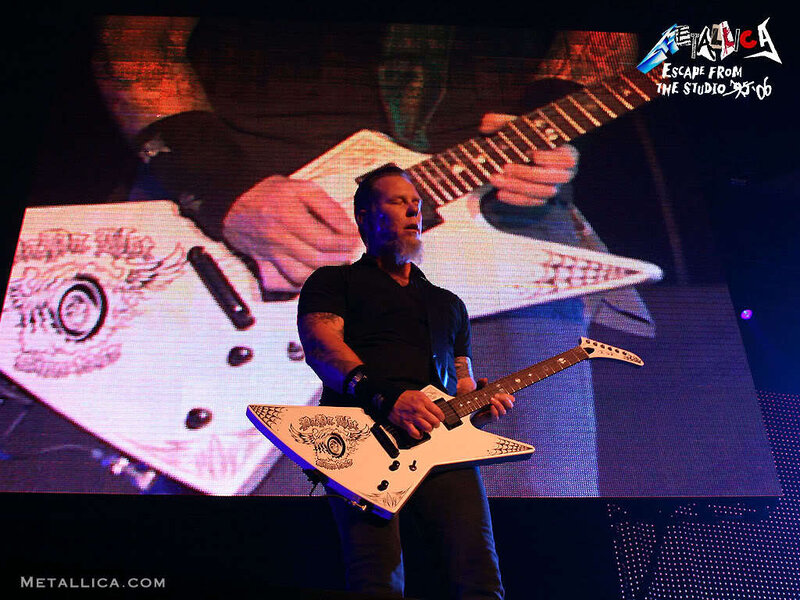Metallica guitarist performing live