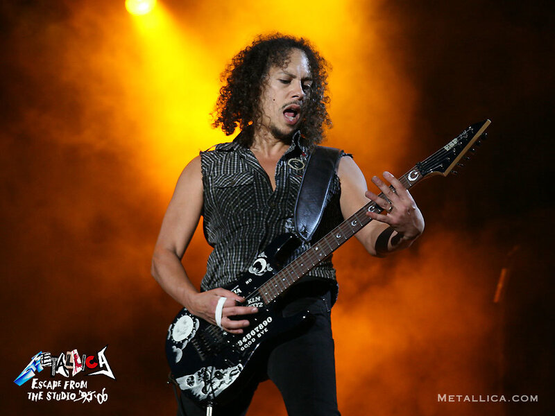 Metallica guitarist performing live