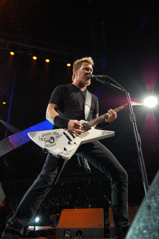 Metallica guitarist performing live