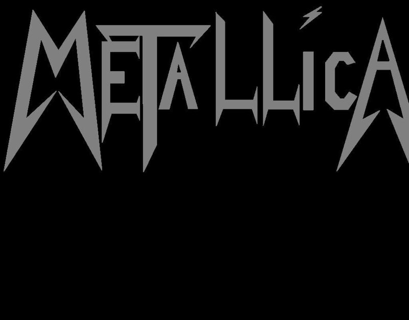 Metallica Logo — Black, Aggressive, Vector Art, Text