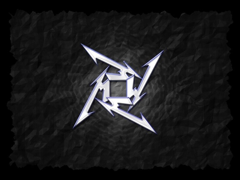Metallica Logo — Black, Dark, Digital Art, Black Background