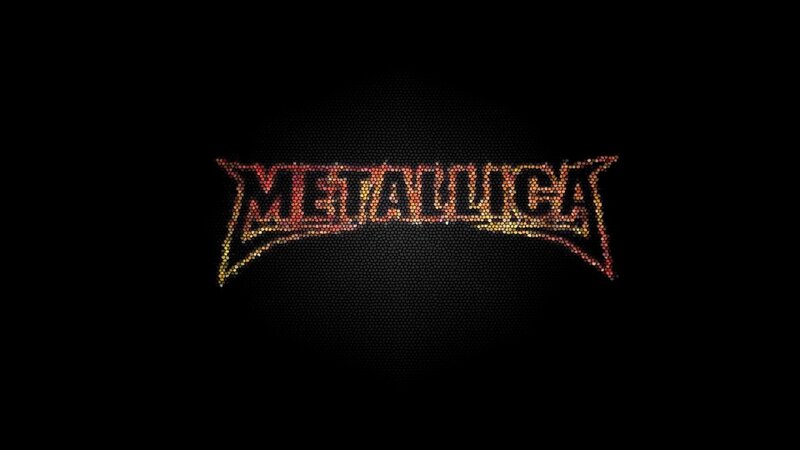 Metallica Logo — Black, Dark, Digital Art, Text