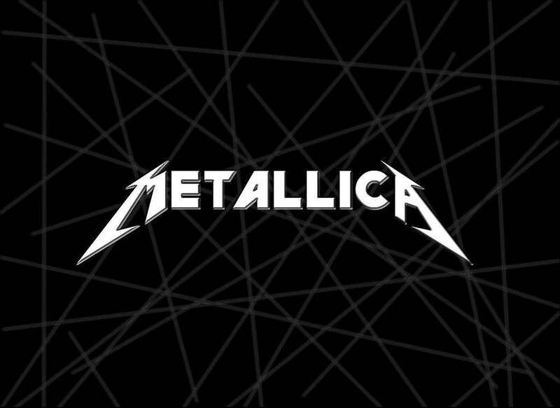 Metallica Logo — Black, Dark, Vector Art, Lines