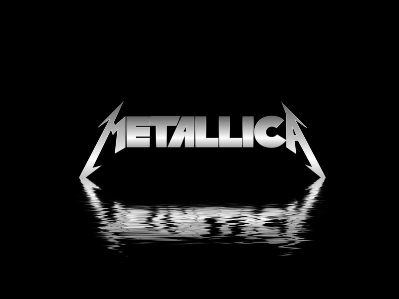 Metallica Logo — Black, Dramatic, Digital Art