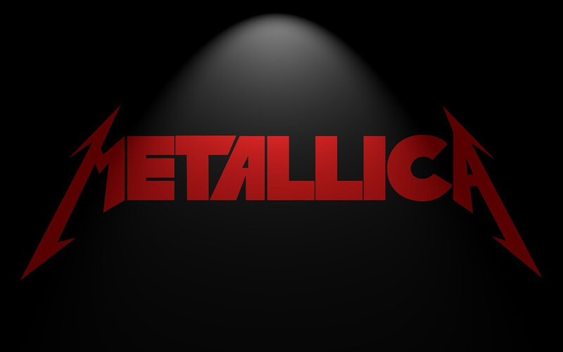 Metallica Logo — Black, Dramatic, Vector Art