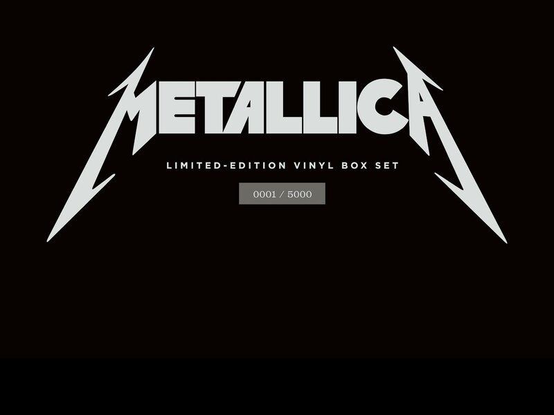 Metallica Logo — Black, Minimalist, Vector Art, Text