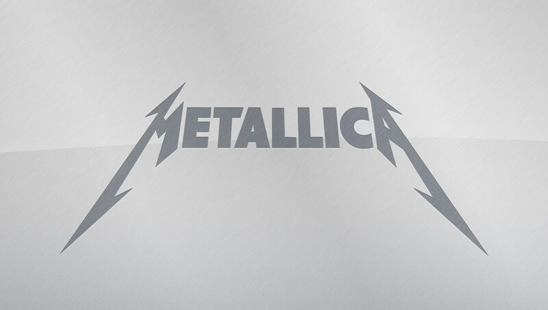 Metallica Logo — Gray, Minimalist