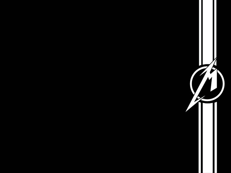 Metallica Logo on Black — Minimalist
