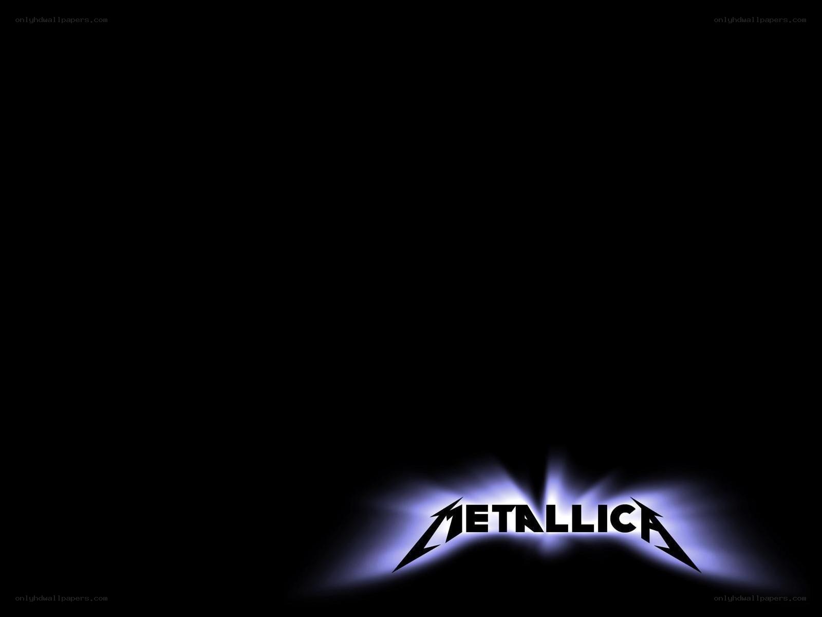 Metallica logo on black