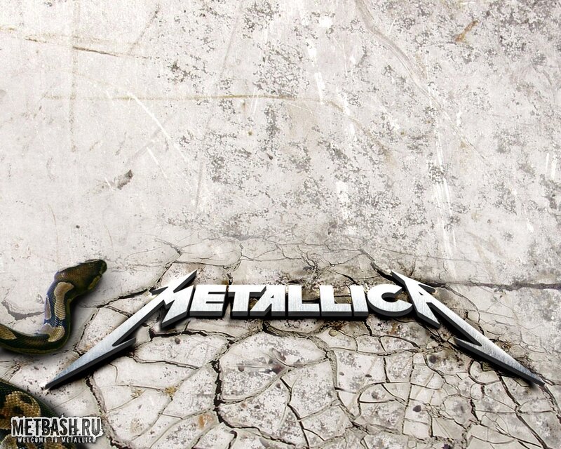 Metallica Logo on Cracked Ground