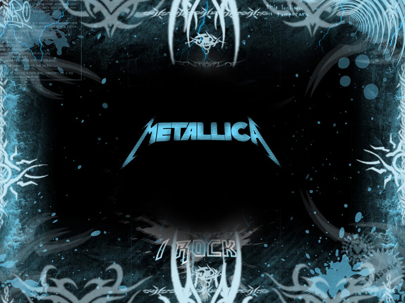 Metallica Logo on Dark Background — Black, Dark, Aggressive, Digital Art