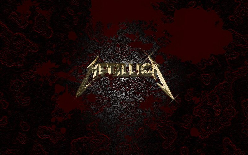 Metallica Logo on Dark Background — Black, Dark, Aggressive