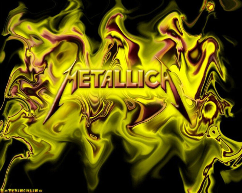 Metallica Logo on Flames