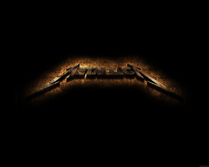 Metallica logo on textured background