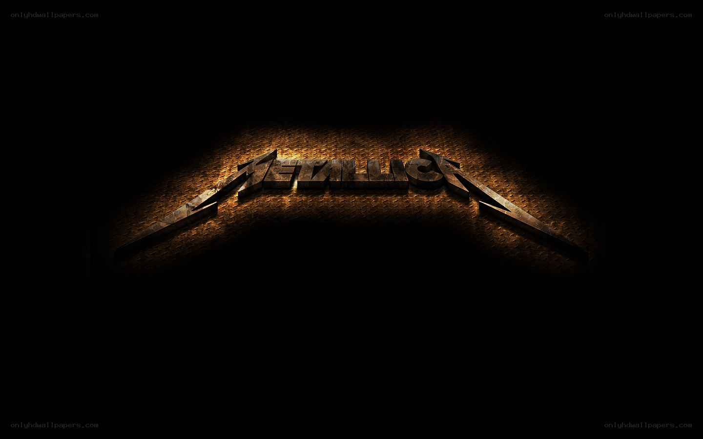 Metallica logo on textured background