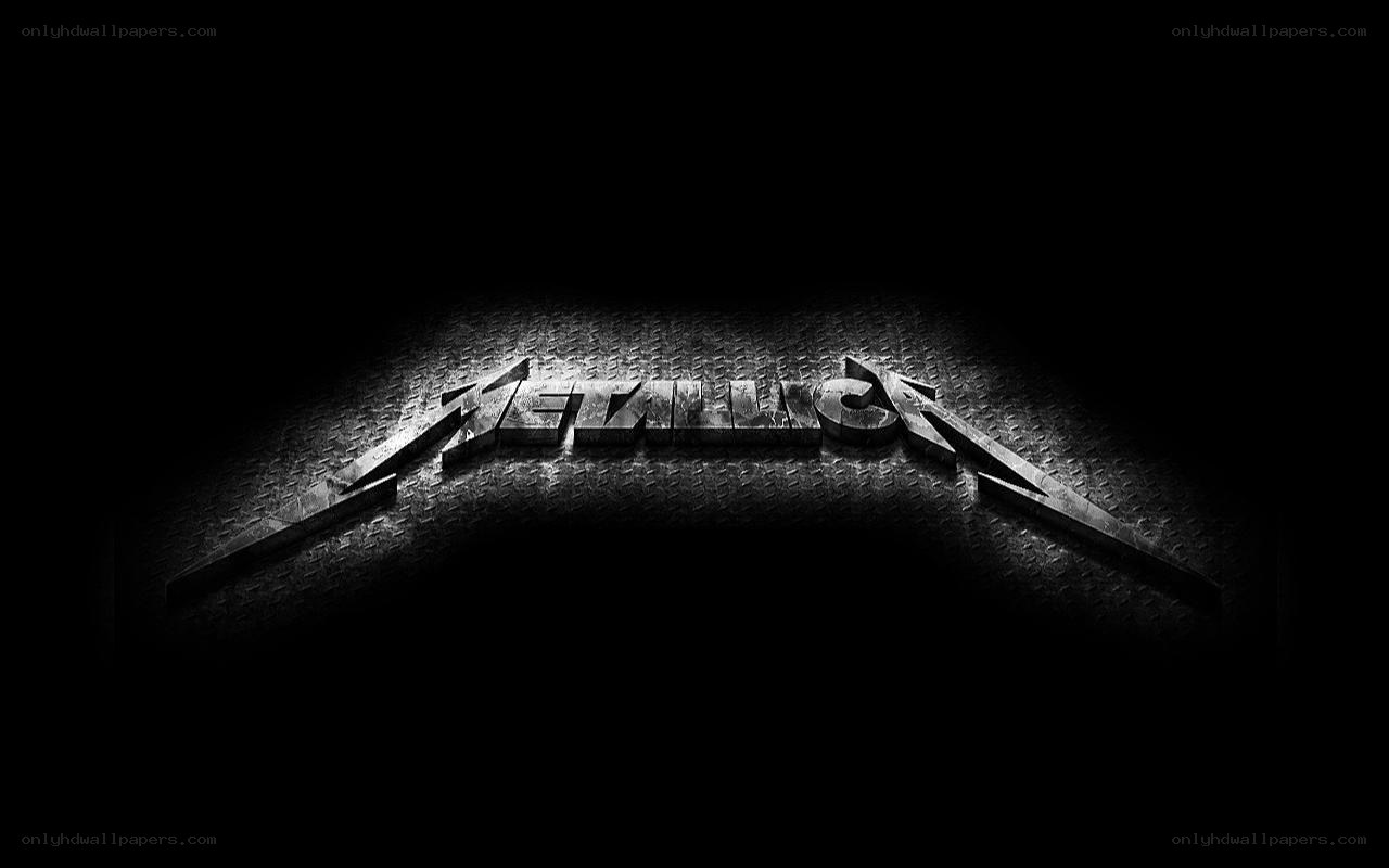 Metallica logo on textured surface