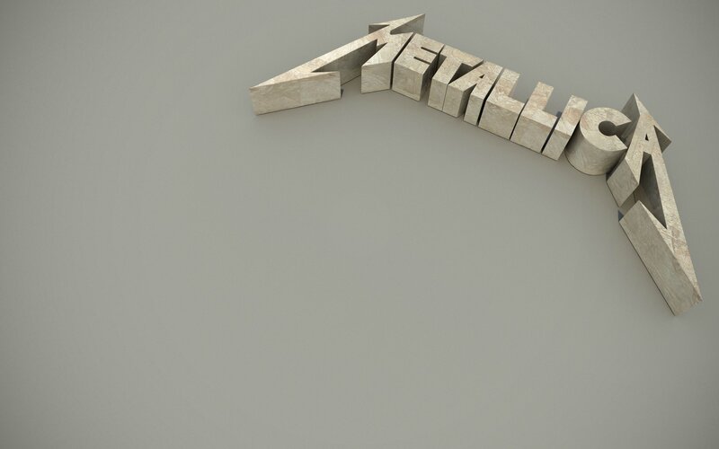 Metallica Logo Sculpture — Gray