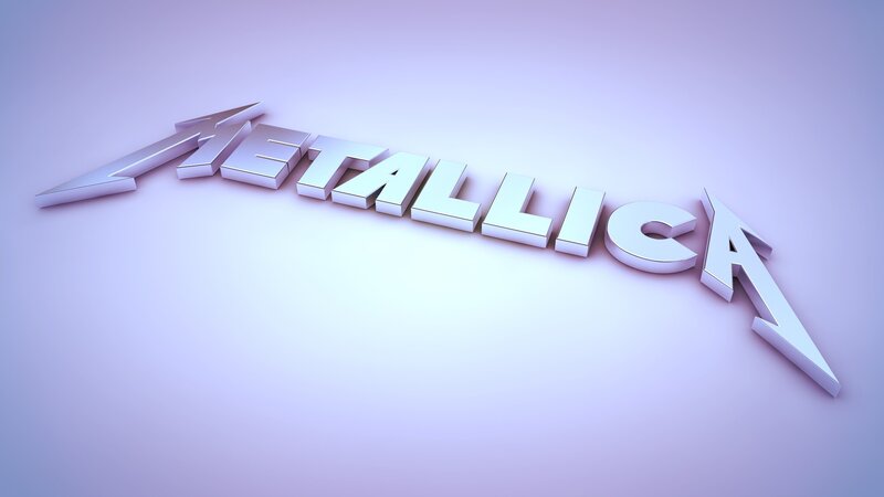 Metallica Logo — White