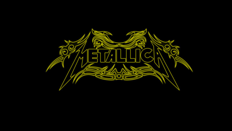 Metallica Logo — Yellow, Dark