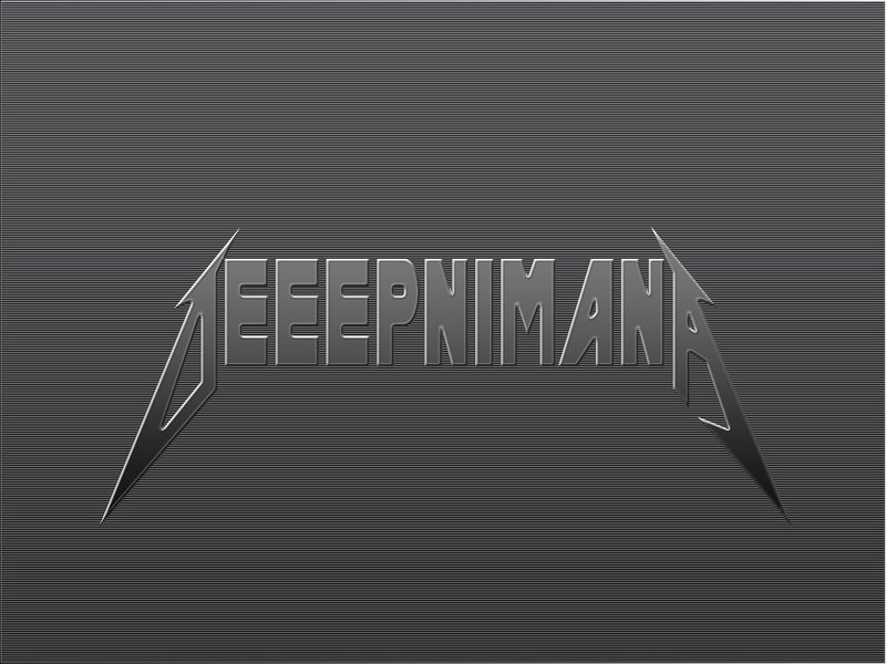 Metallica-style logo text