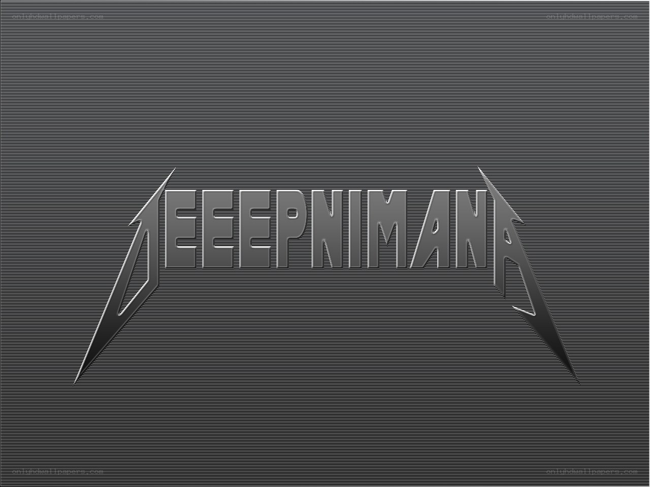 Metallica-style logo text