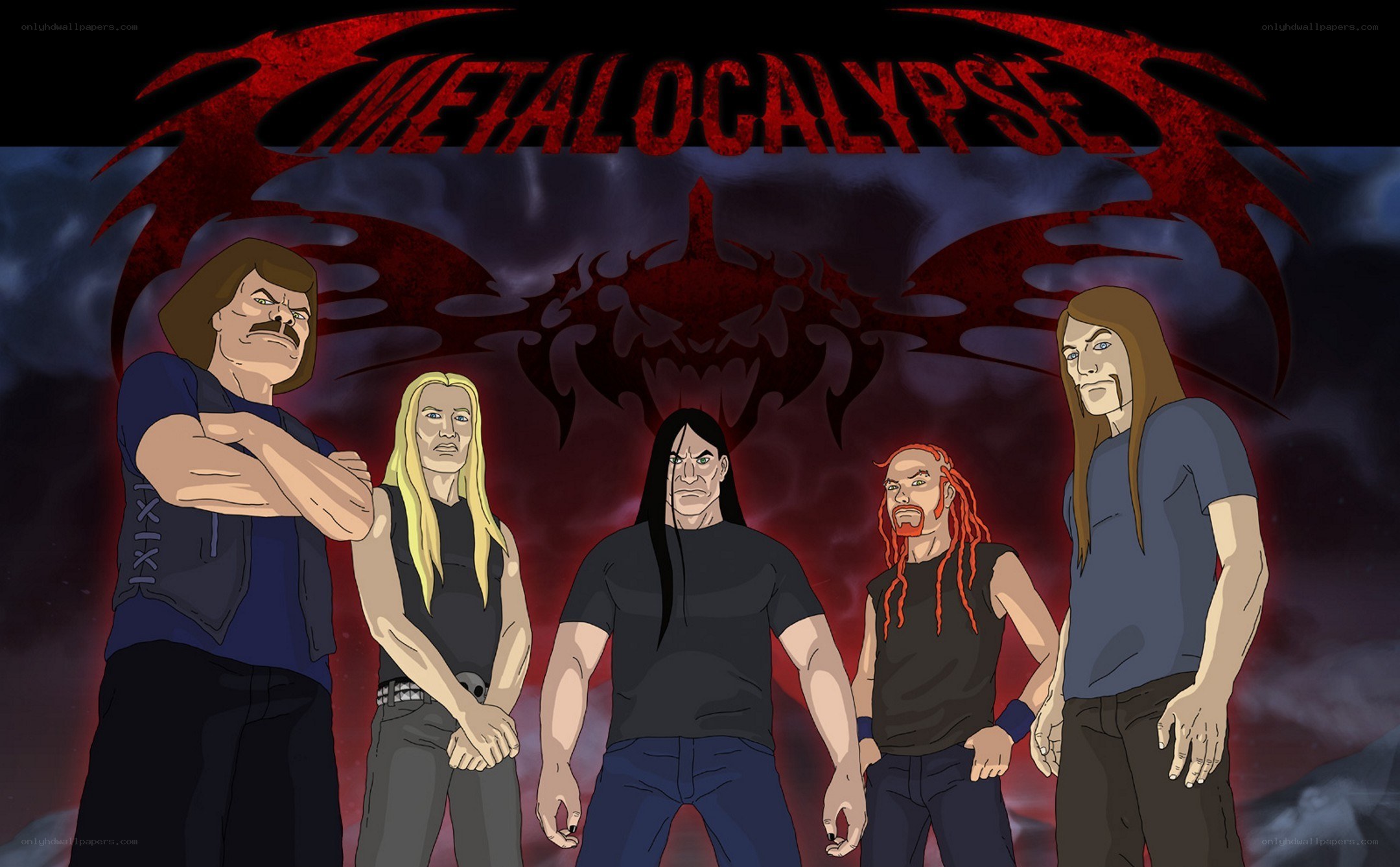 Metalocalypse band illustration