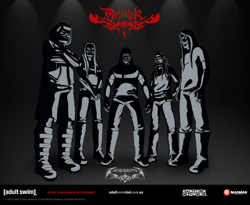 Metalocalypse band illustration