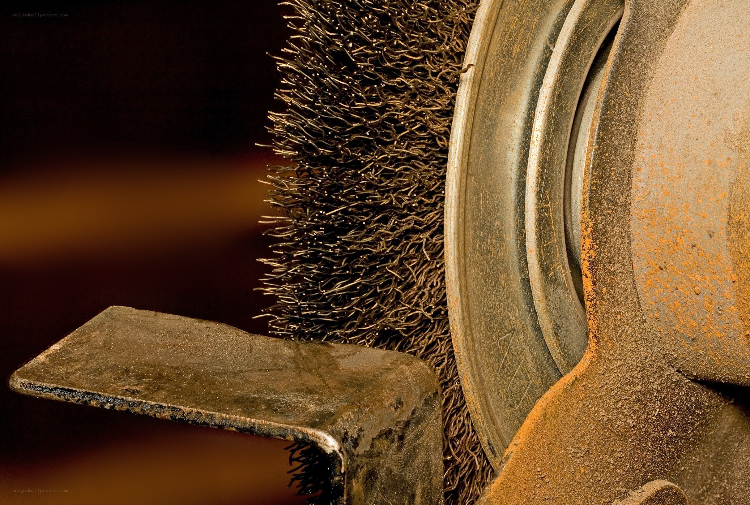 metalworking with wire brush