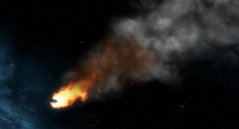 Meteor Burning in Space