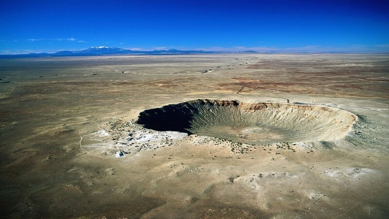 Meteor Crater in Desert