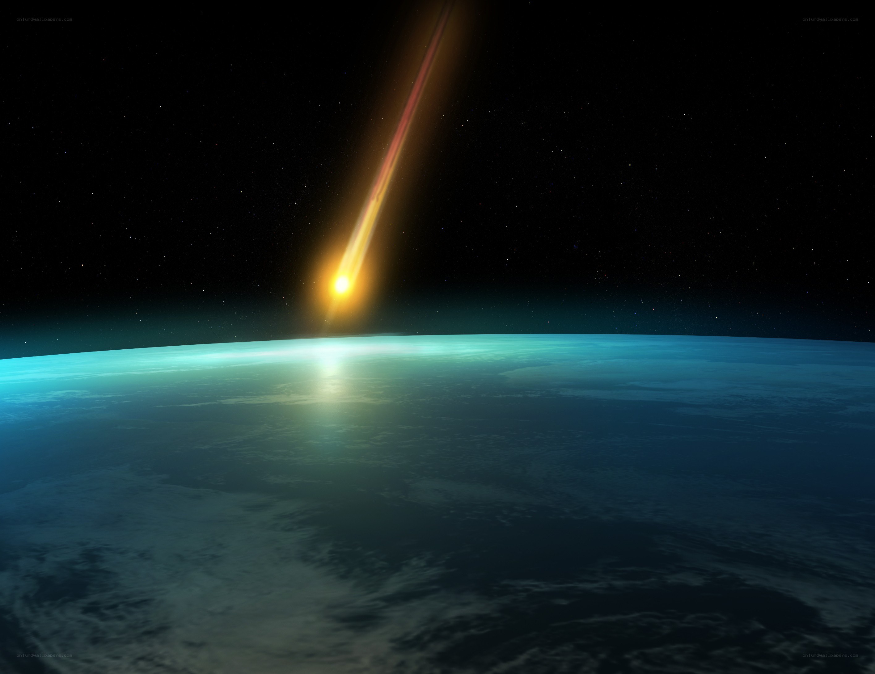 Meteor entering Earth's atmosphere