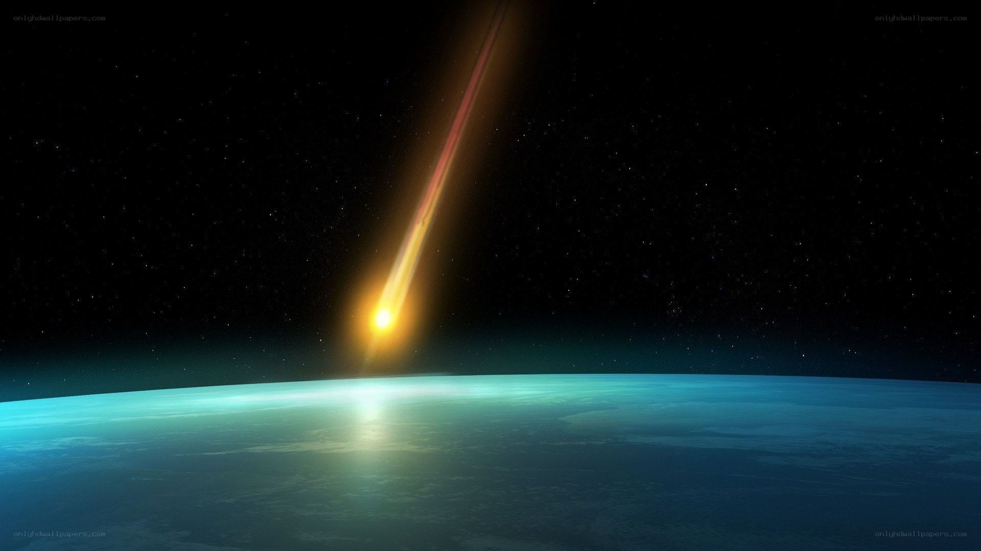 Meteor entering Earth's atmosphere