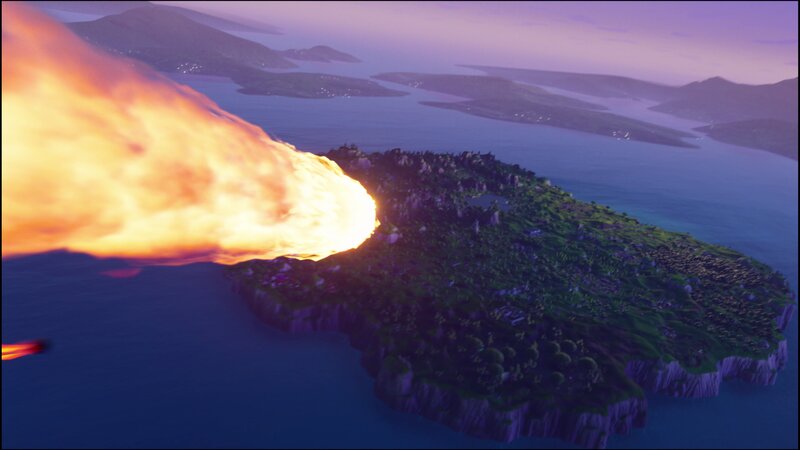 Meteor Hitting Island