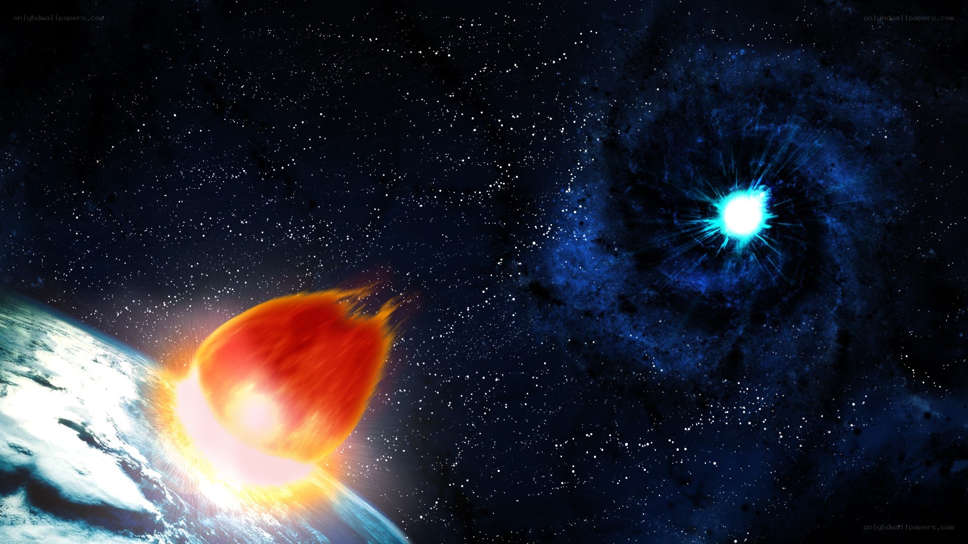 Meteor Impact on Earth