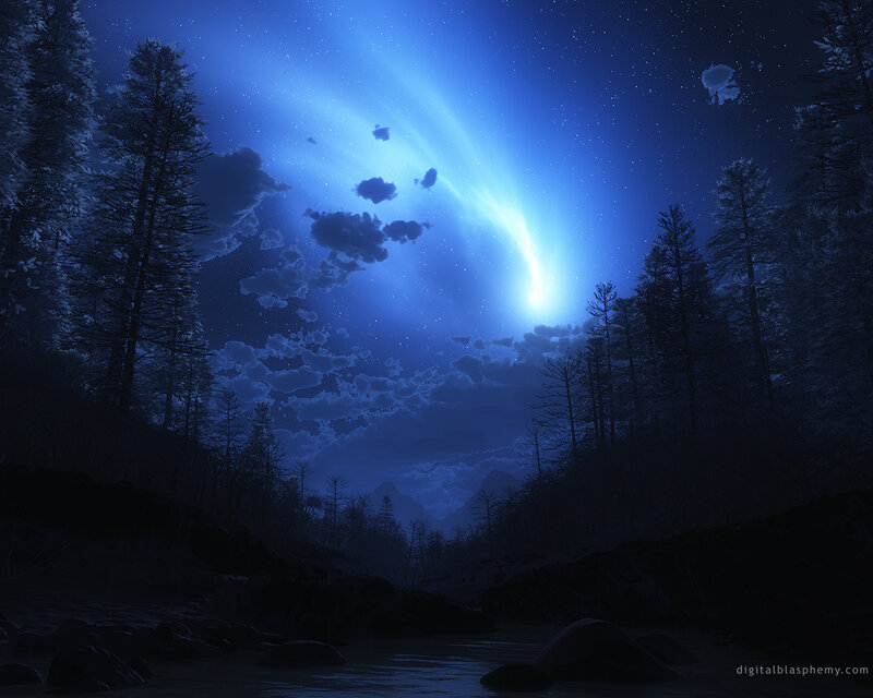 Meteor over Forest