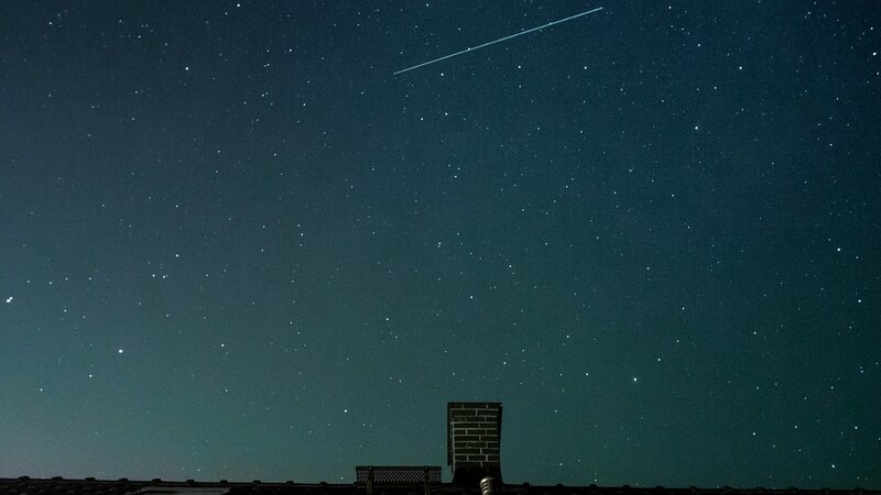 Meteor over Rooftop