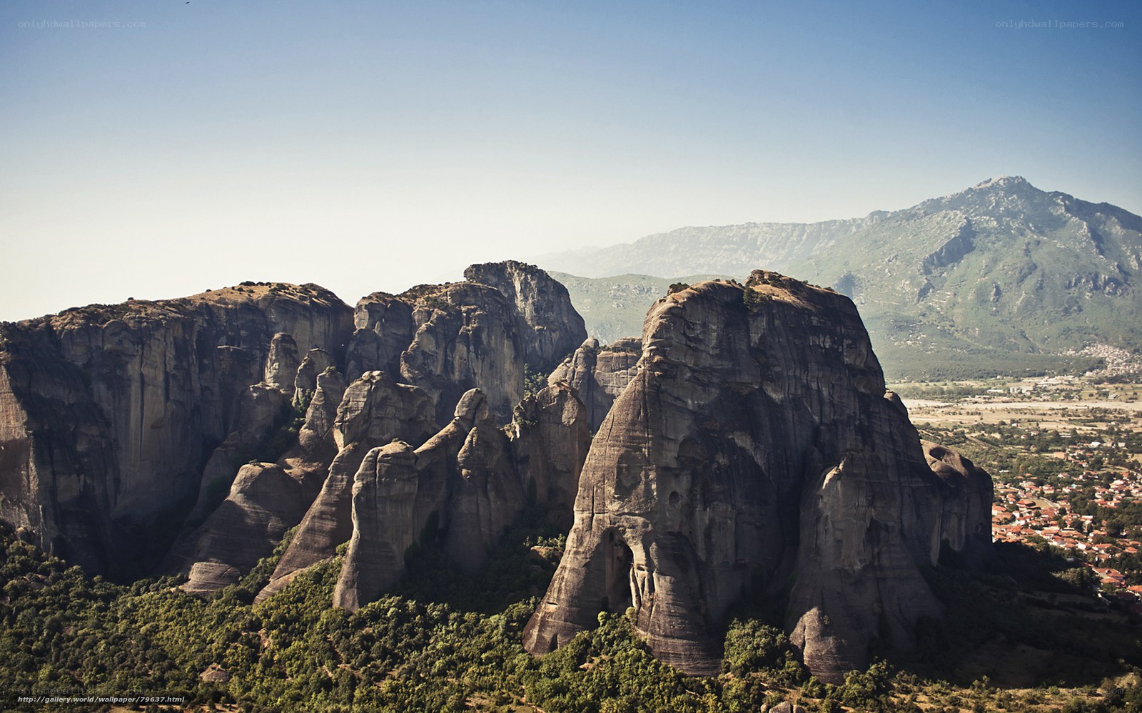 Meteora rock formations