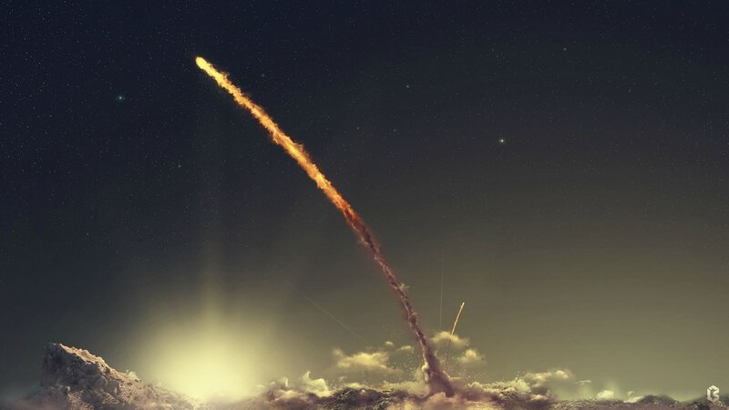 Meteorite Impact — Black