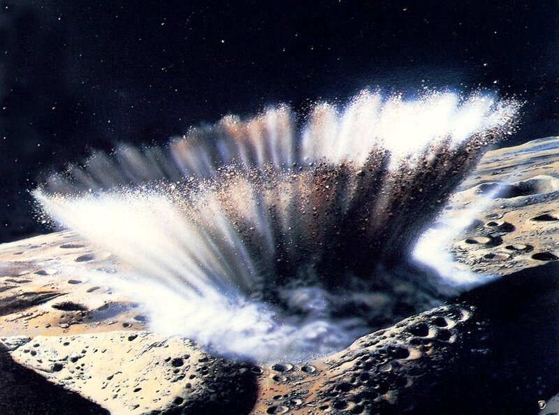 Meteorite Impact Explosion