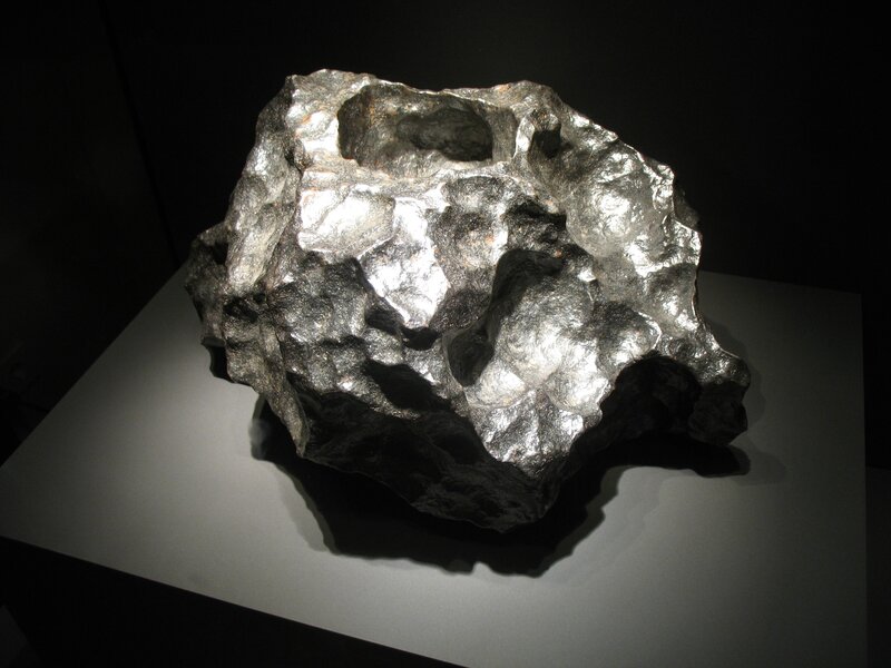 Meteorite on display