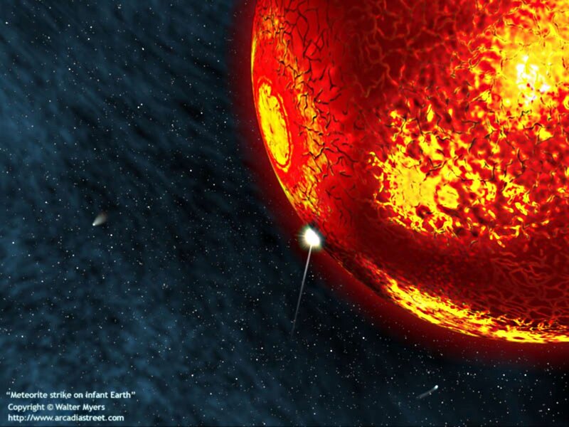 Meteorite Strike on Earth