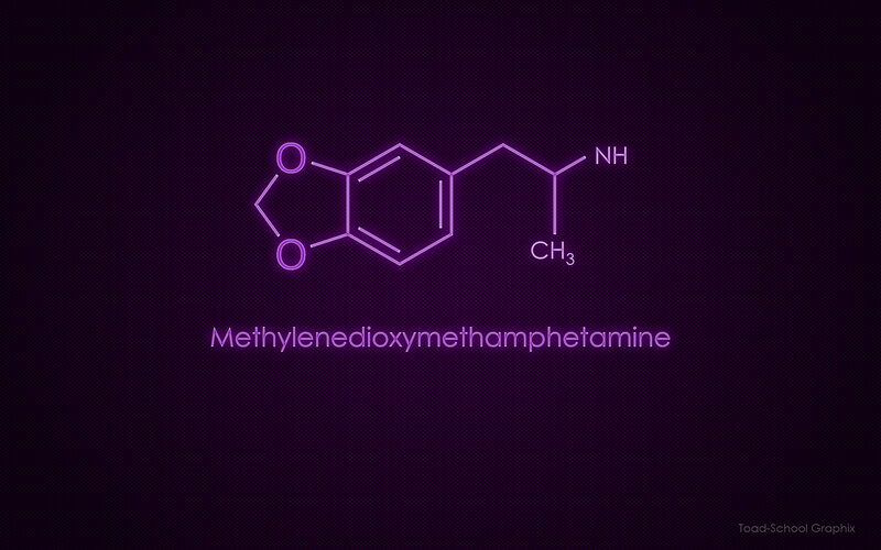 Methylenedioxymethamphetamine molecule