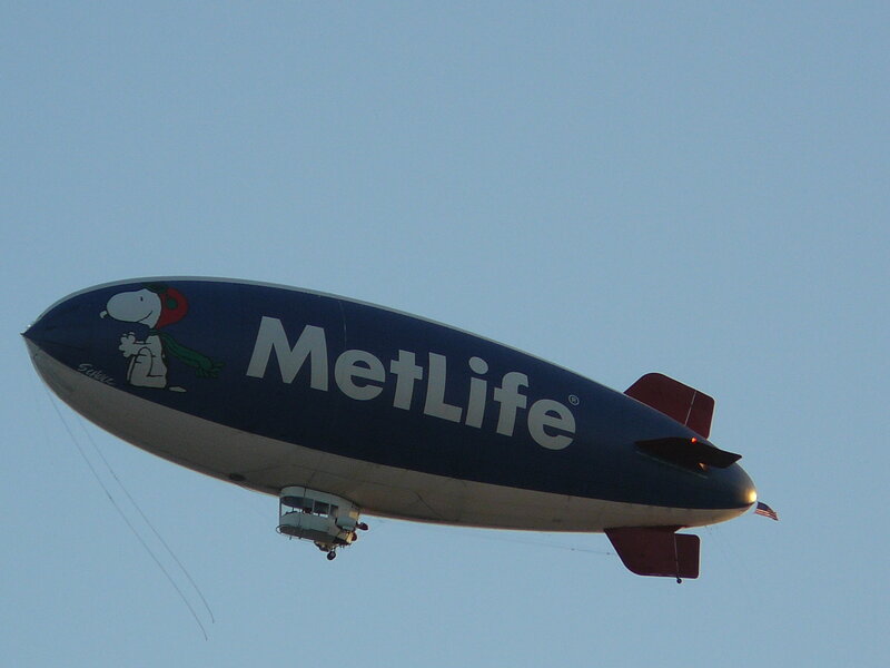 MetLife Blimp in Sky