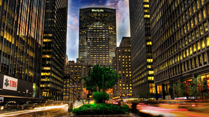 MetLife Building at Dusk — Blue, Dramatic