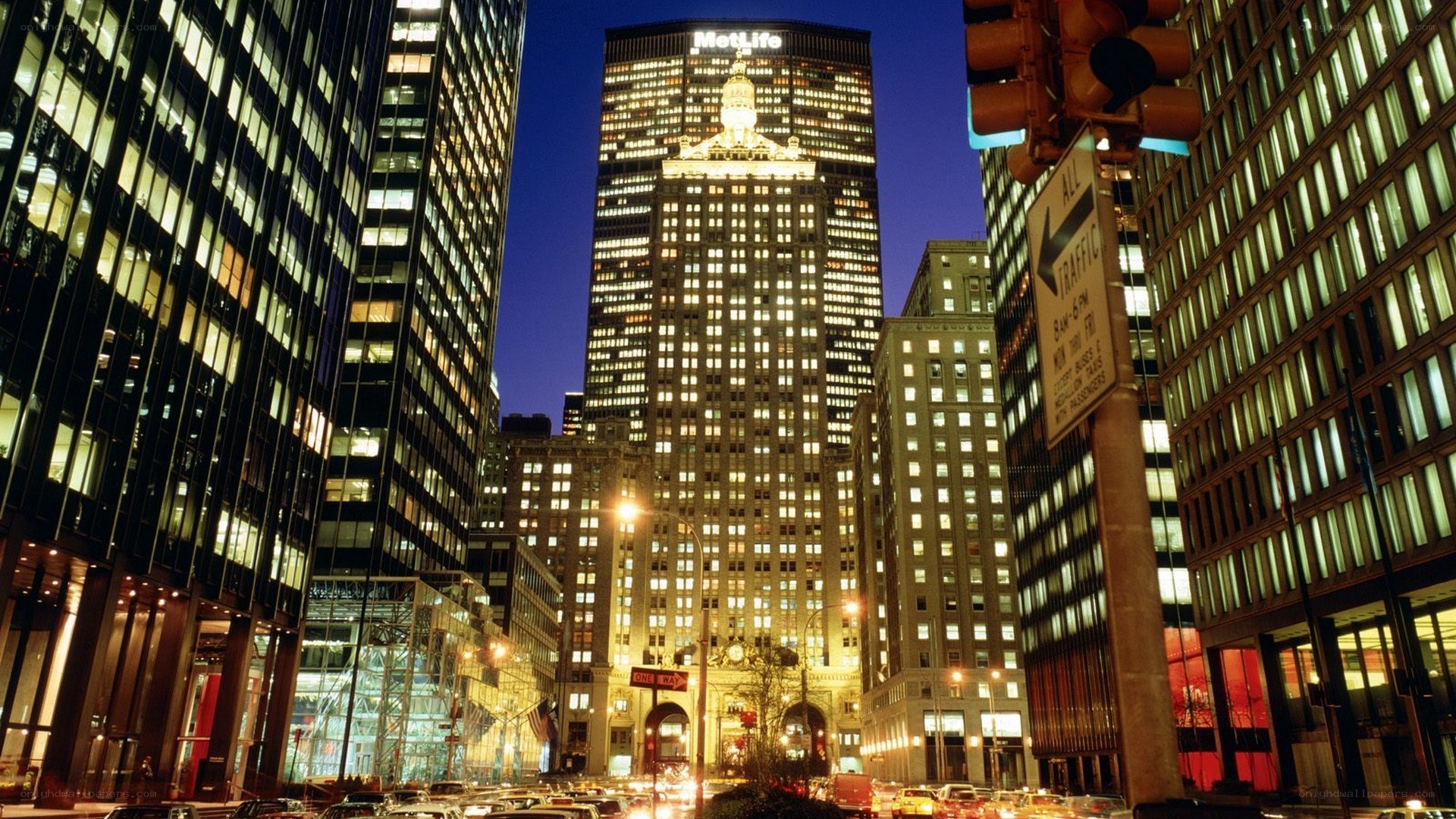 MetLife Building at night