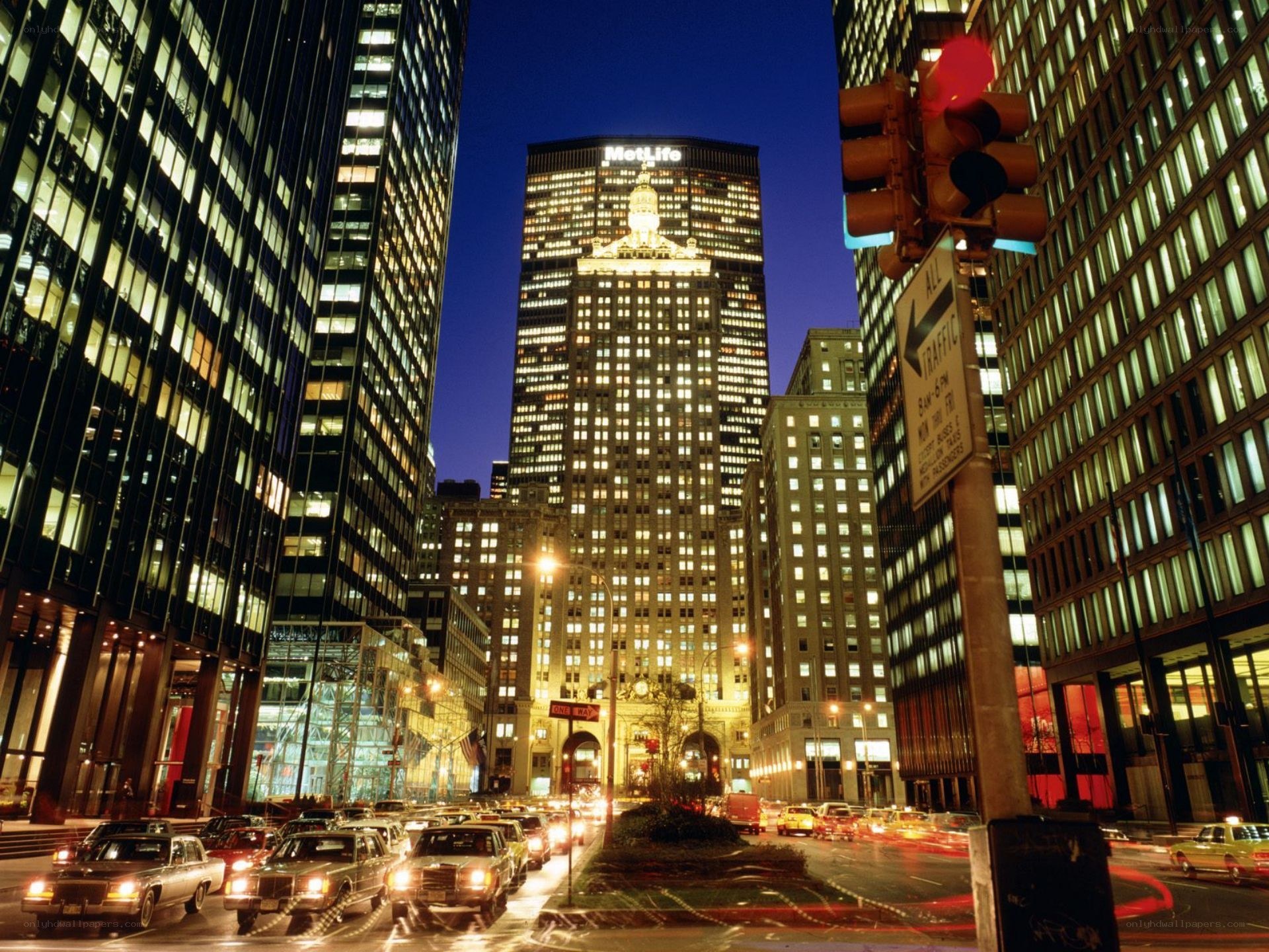 MetLife Building at night