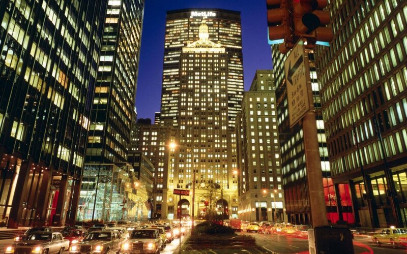 MetLife Building at night in NYC