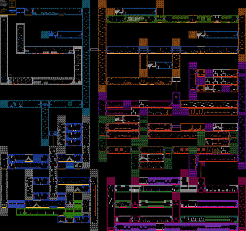 Metroid game map