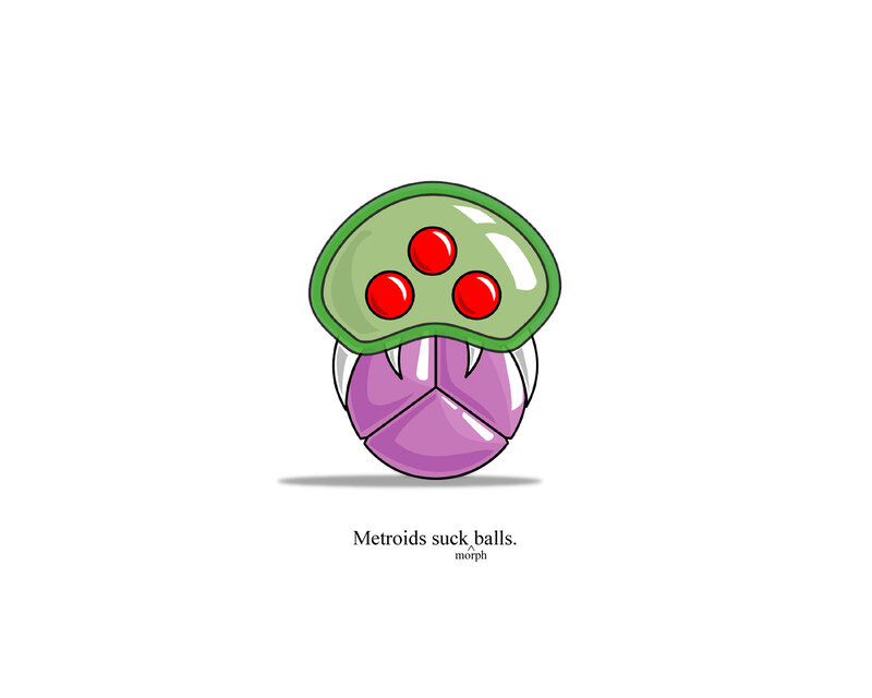 Metroid-inspired creature art