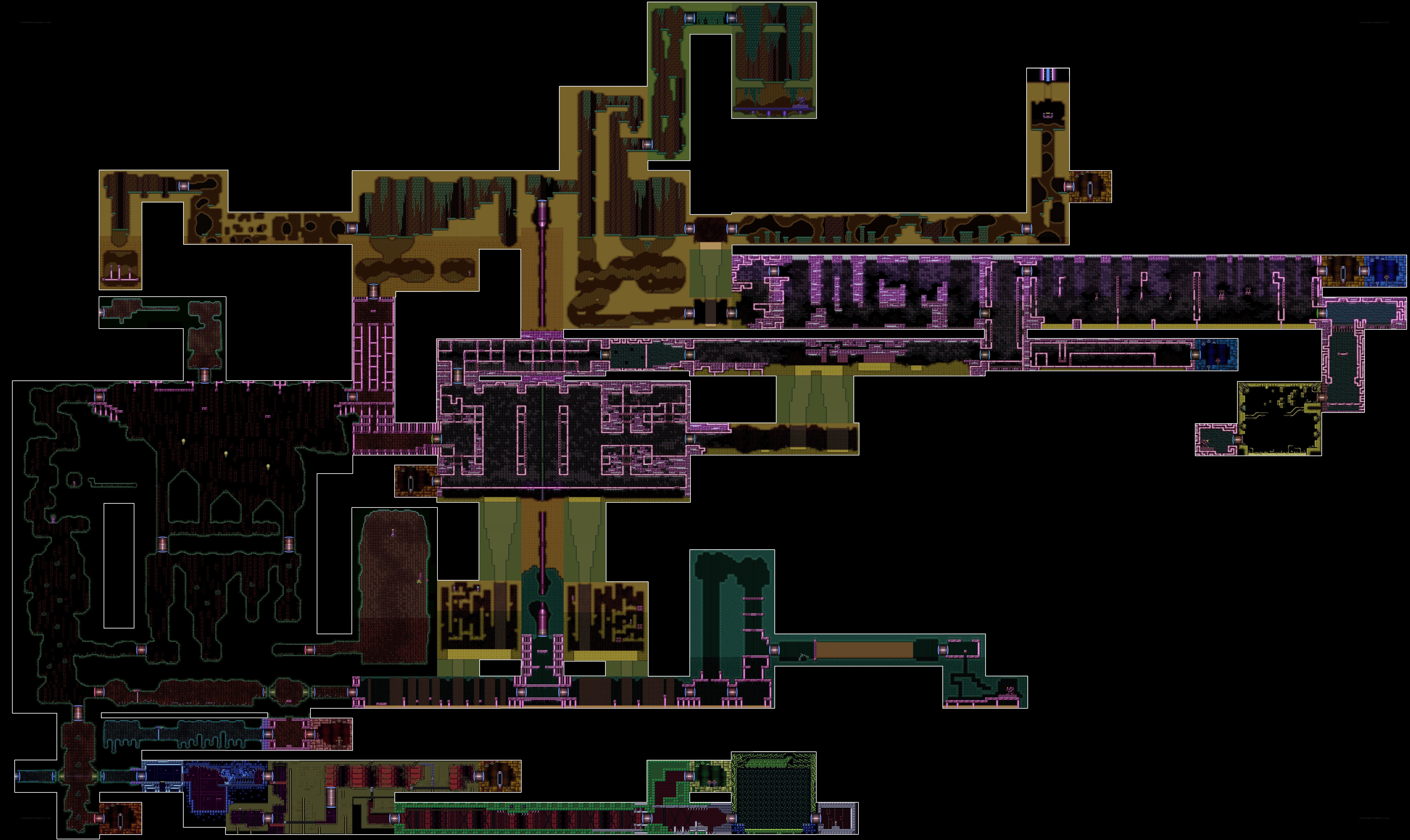 Metroid map layout